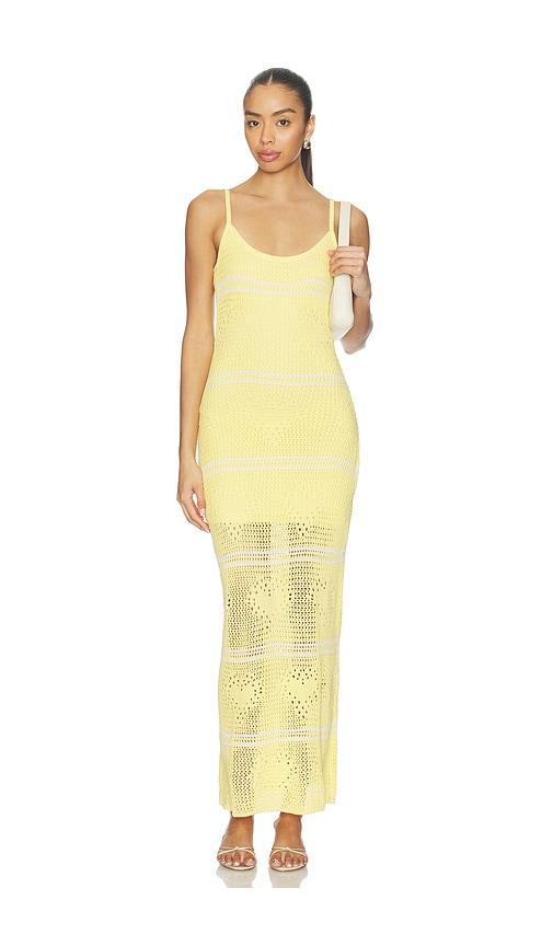 lspace heart to heart dress in yellow. - size l (also in xs, s, m, xl)