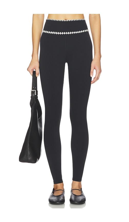 lspace heartbreaker legging in black,white. - size l (also in m, s, xl, xs)