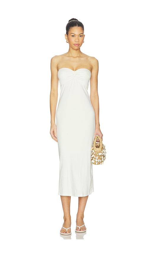 lspace lisette dress in cream. - size l (also in m)