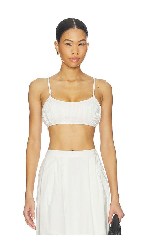 lspace manon top in white. - size l (also in m)