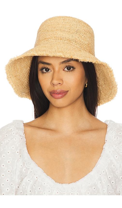 lspace paco bucket hat in tan.