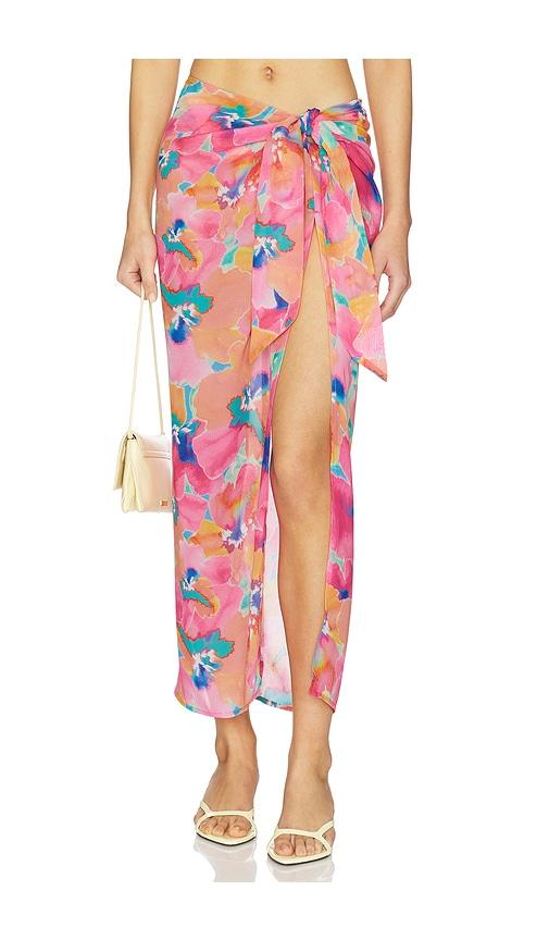 lspace portela sarong in pink. - size m (also in xs)