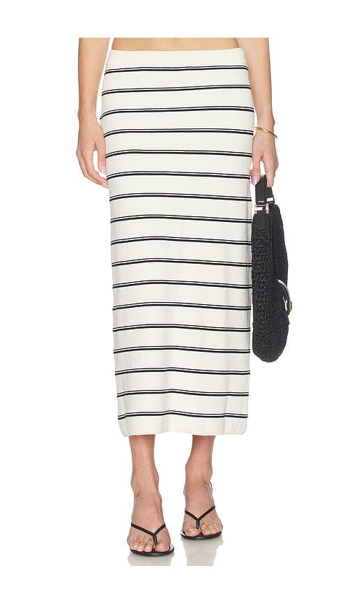 lspace ravello skirt in black,white. - size l (also in s, xs, m, xl)