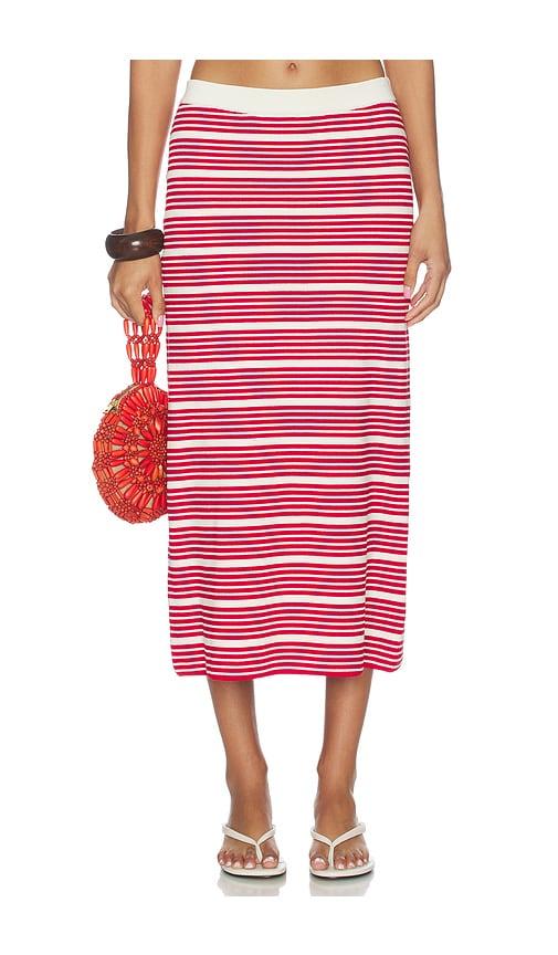 lspace ravello skirt in red. - size l (also in m, s, xl, xs)