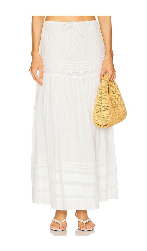 lspace reia skirt in white. - size l (also in m, xl)