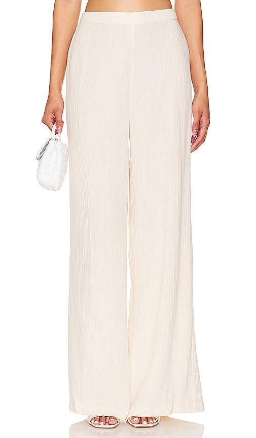 lspace santos pant in cream. - size l (also in m, s, xl, xs)