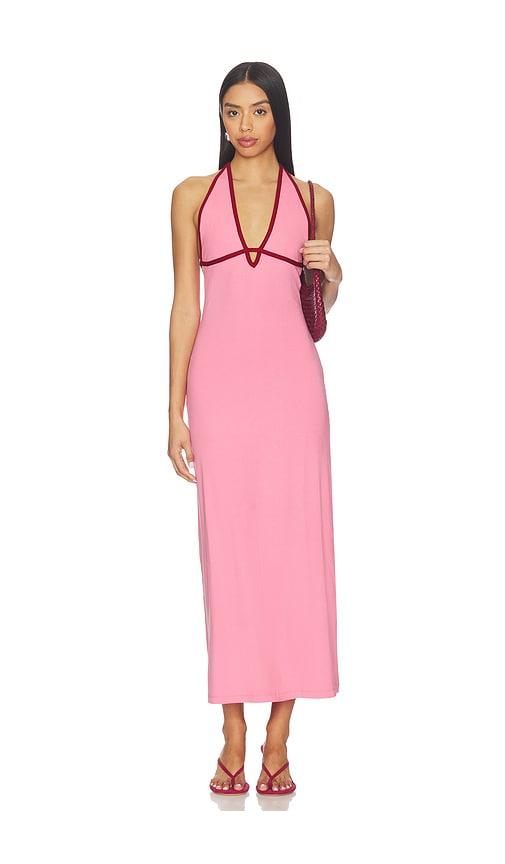 lspace shea maxi dress in pink. - size m (also in xl)