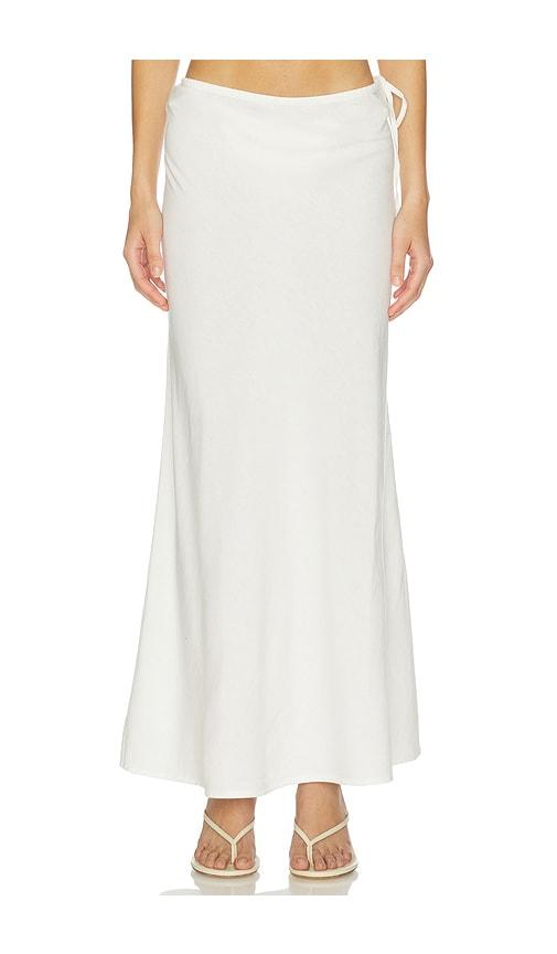lspace stop and stare skirt in cream. - size l (also in s, xs, m, xl)