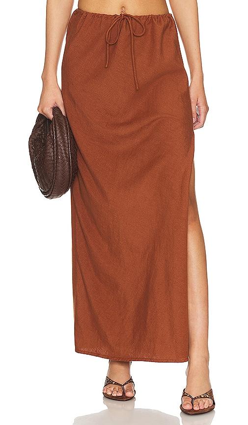 lspace summer feels skirt in cognac. - size m (also in l)