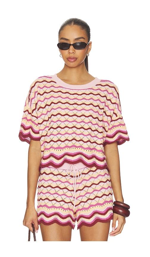 lspace sunchaser top in pink. - size l (also in m, s, xl, xs)