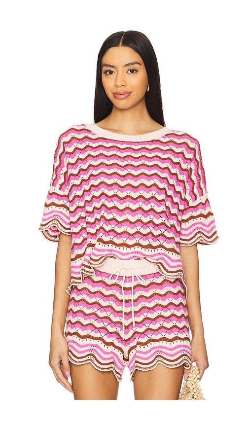 lspace sunchaser top in pink. - size l (also in m, xl)