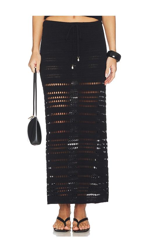 lspace tula skirt in black. - size l (also in s, xs, m)