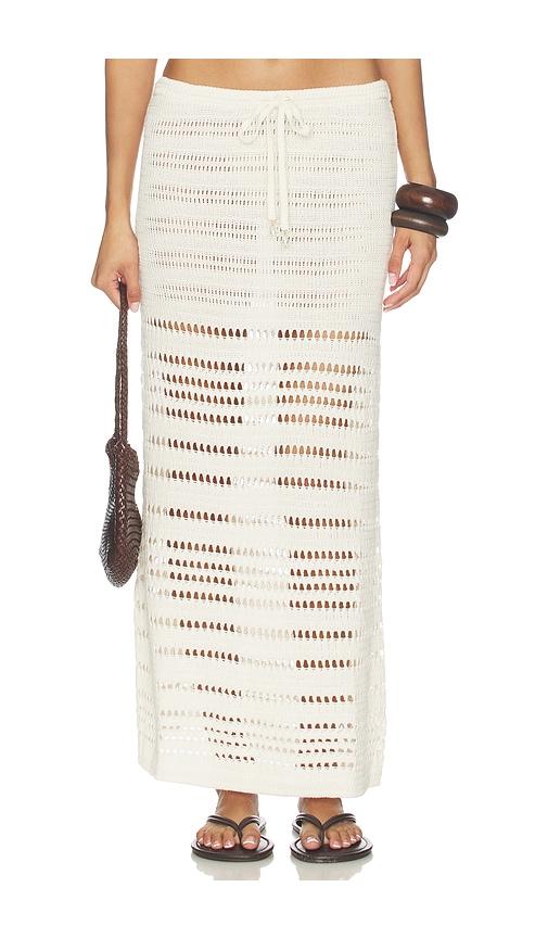 lspace tula skirt in cream. - size l (also in m, s, xl, xs)