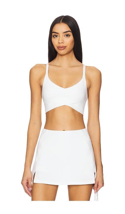 lspace unmatched sports bra in white. - size l (also in xs, xl)