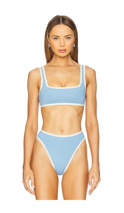 lspace x revolve ace bikini top in baby blue. - size s (also in xs, xl)