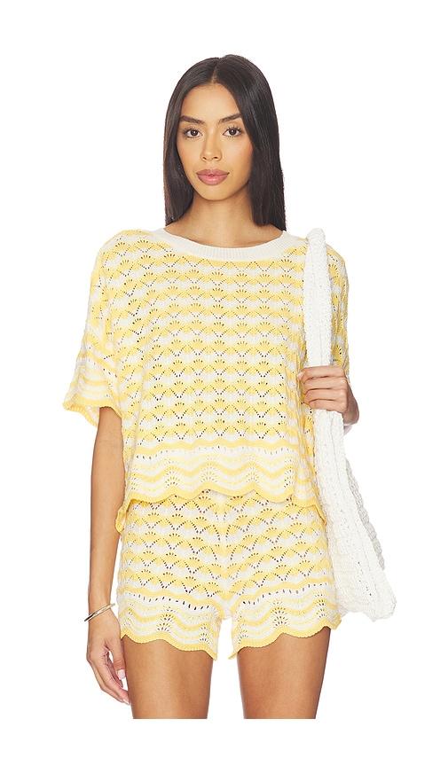 lspace x revolve sunchaser top in yellow. - size l (also in m, xl)