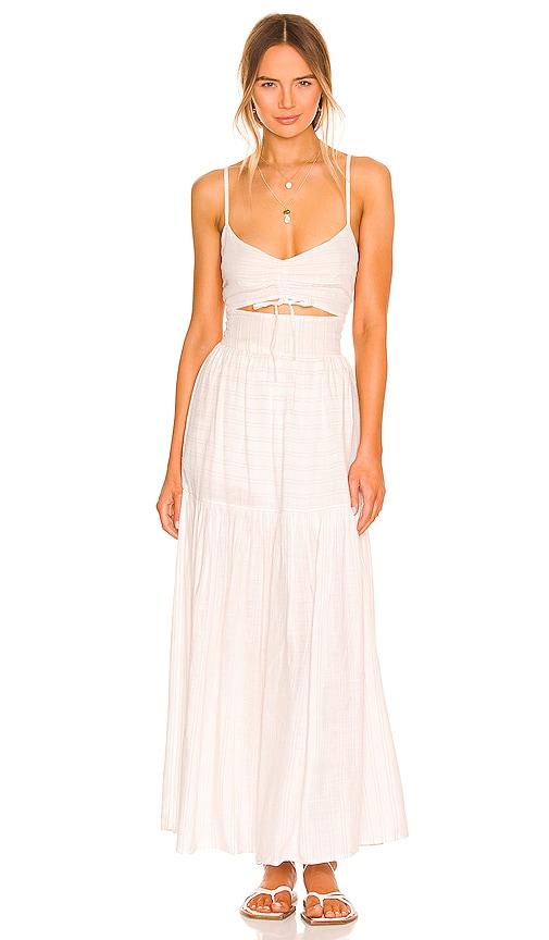lspace zuri dress in cream. - size m (also in s, xs, xl)