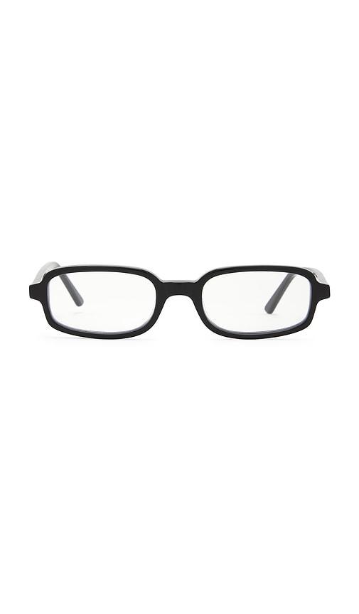 lu goldie vera blue light eyeglasses in black.