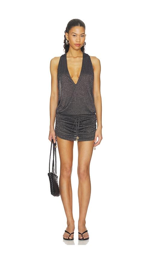 luli fama cosita buena t-back mini dress in navy. - size m (also in s, xs)