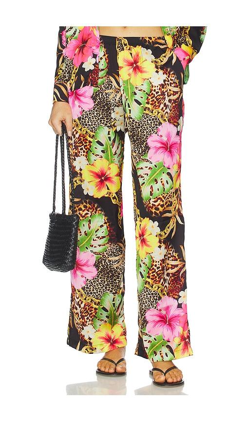 luli fama elastic waistband pant. - size l (also in xs, s, m)