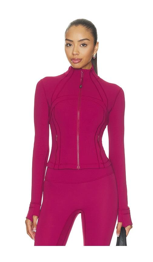 lululemon define cropped jacket nulu in red. - size 2 (also in 6)