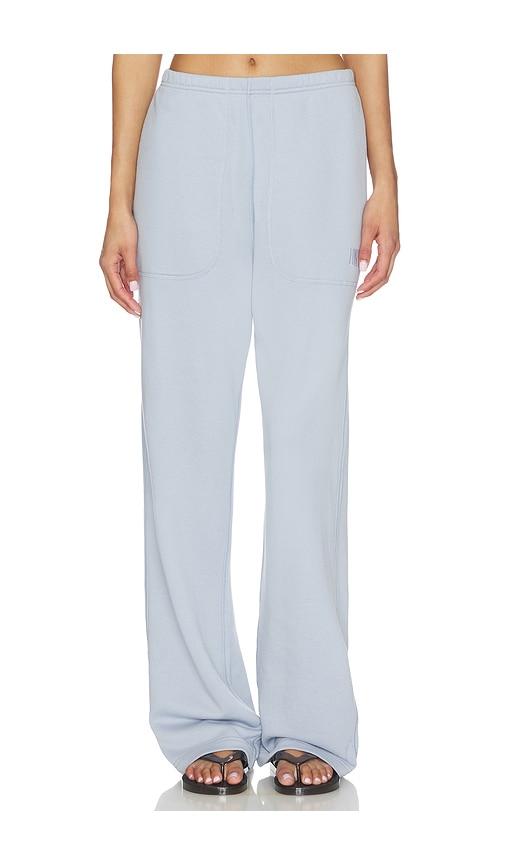 lunya silksweats lightweight reversible straight leg pant in blue. - size l (also in xs, s, m, xl)