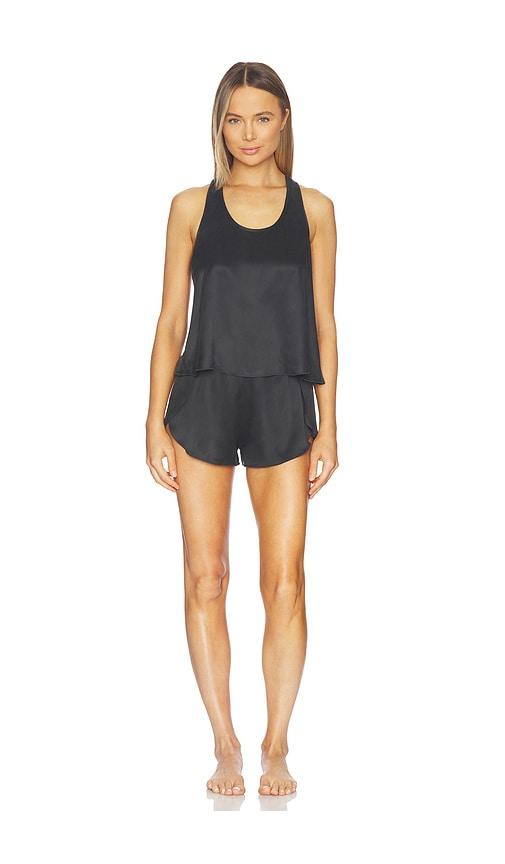lunya washable silk set in black. - size l (also in s, xs, xl)