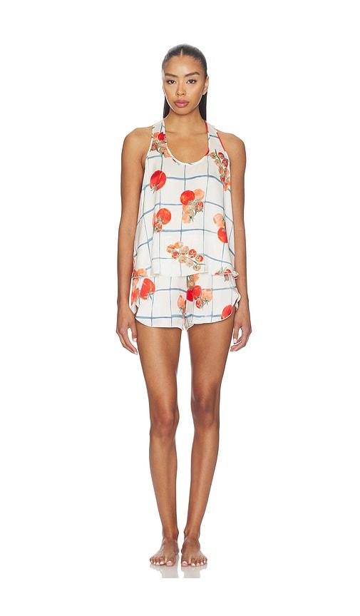 lunya washable silk tulip back set in cream. - size l (also in m, s, xs)