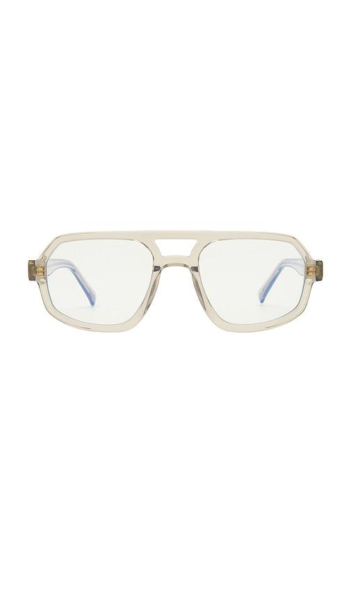 luv lou the banks blue light glasses in grey.
