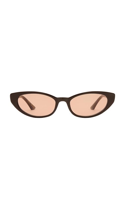luv lou the blair sunglasses in brown.