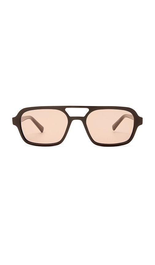 luv lou the dusty sunglasses in brown.