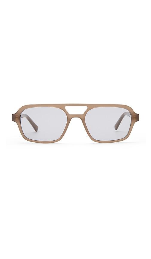 luv lou the dusty sunglasses in taupe.