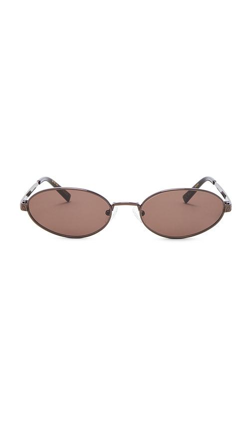 luv lou the kendall sunglasses in metallic bronze.