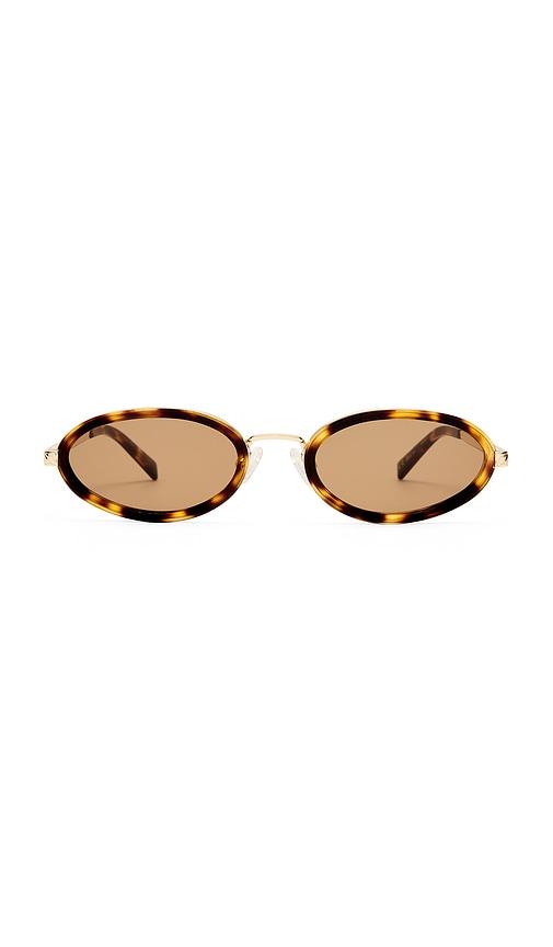 luv lou the sage sunglasses in brown.