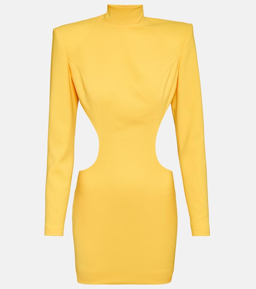 mônot cutout crêpe minidress