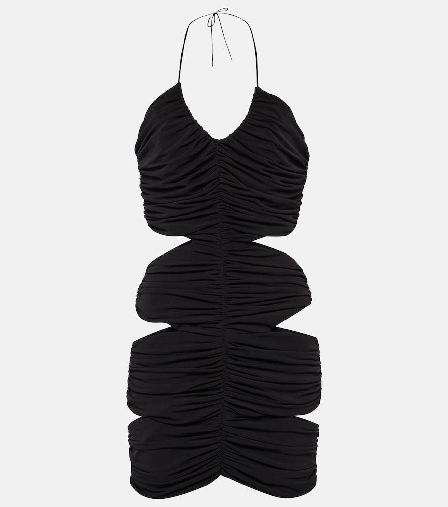 mônot halterneck cutout minidress