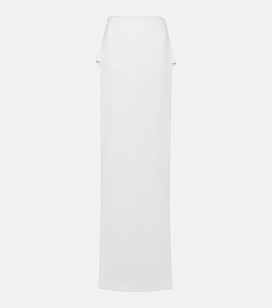 mônot side-slit jersey maxi skirt