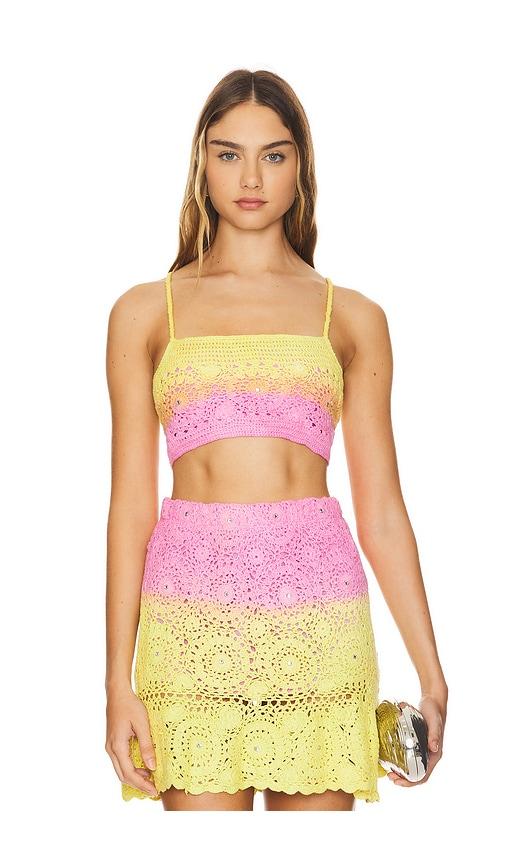maaji abbie top in yellow. - size l (also in m)