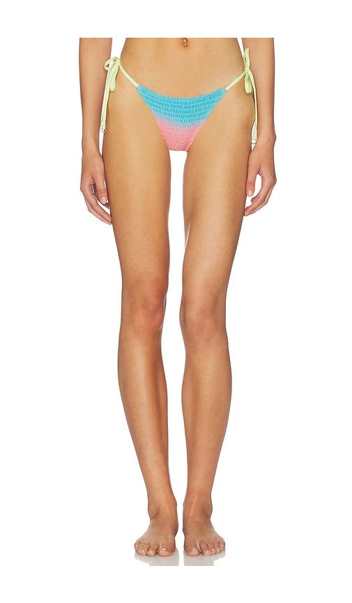 maaji first light sunflash bikini bottom in blue,pink. - size l (also in m)