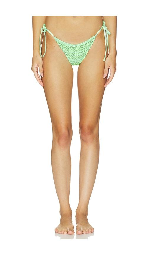 maaji green symphony sunflash bikini bottom in green. - size l (also in s, m)