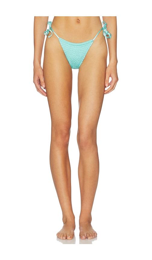 maaji indigo veil sunflash bikini bottom in baby blue. - size l (also in s, m)