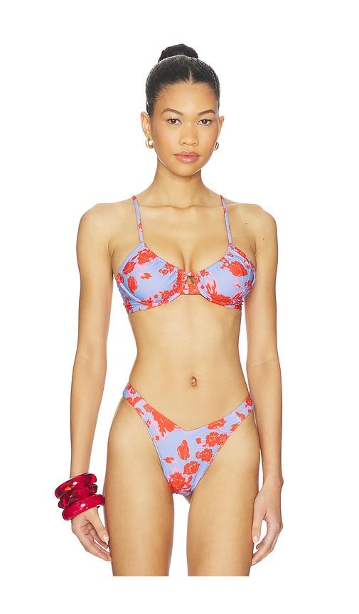 maaji jady reversible bikini top in lavender,fuchsia. - size s (also in xs)
