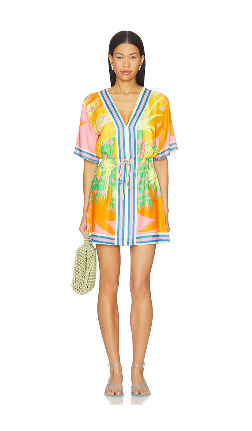 maaji solar bliss enjolia cover up in yellow. - size l (also in m)
