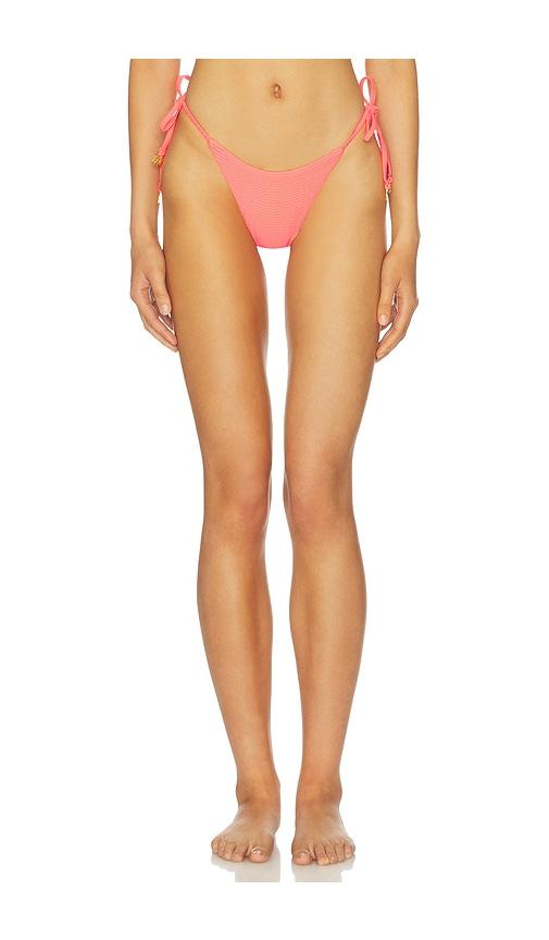 maaji sunset punch sunflash bikini bottom in fuchsia. - size l (also in m)