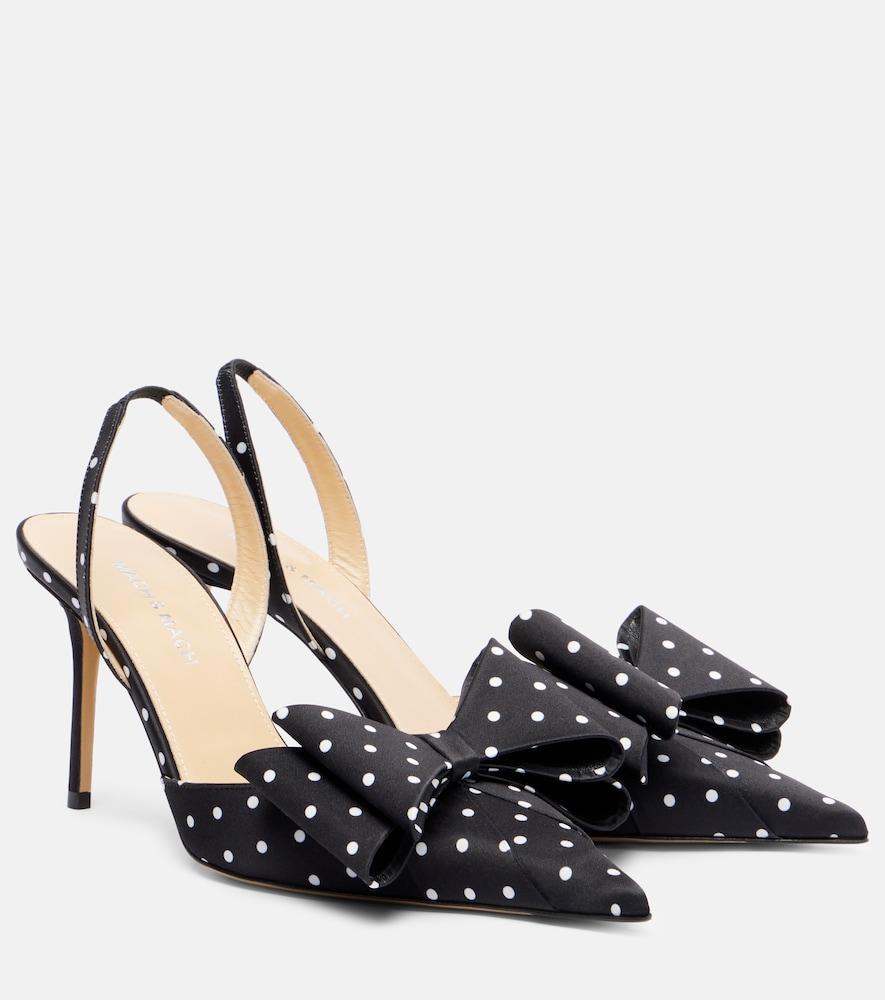 mach & mach le cadeau 85 polka-dot satin pumps
