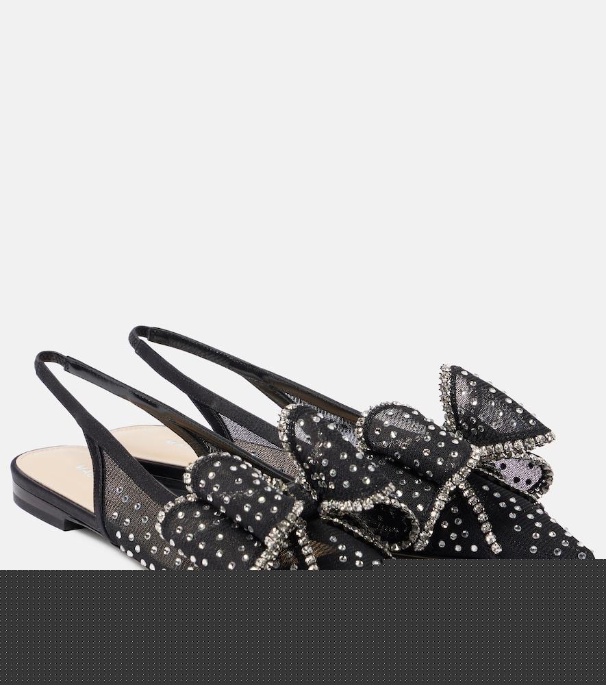 mach & mach le cadeau mesh slingback flats