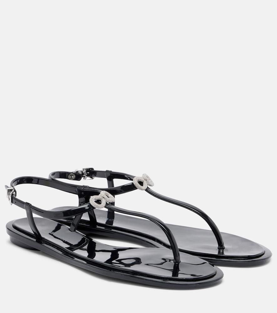 mach & mach riviera embellished thong sandals