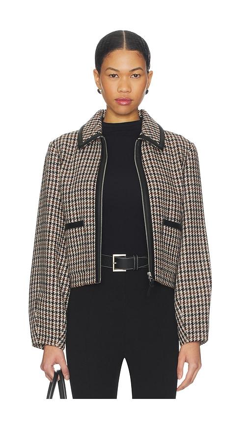 mackage solana jacket in black,tan. - size m (also in s)