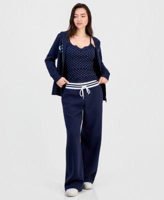 madden girl juniors fleece zip up hoodie tank top sweatpants