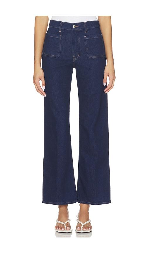madewell emmy wide leg jean in navy. - size 24 (also in 26, 33)